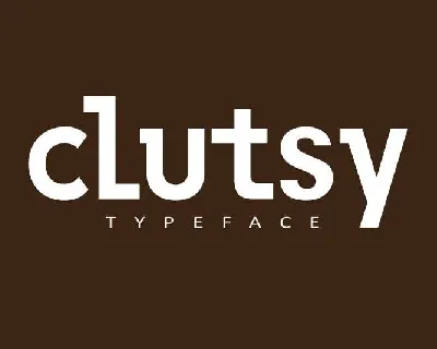Clutsy Display Free font