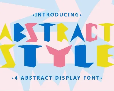 Abstract Style font