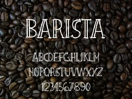 Barista Urban Coffee Display font