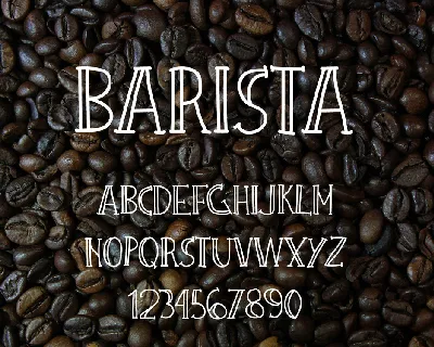 Barista Urban Coffee Display font