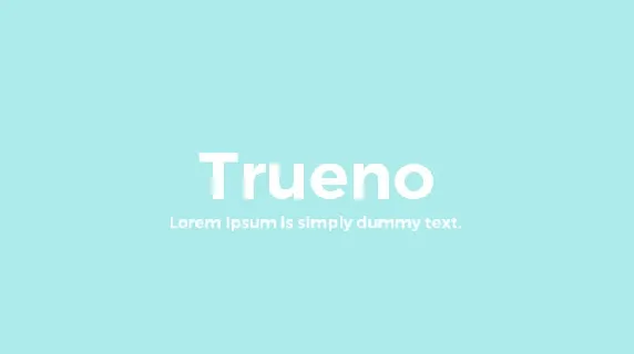 Trueno Sans Family font