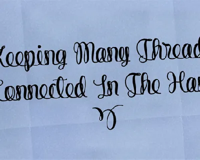 String Line Script font