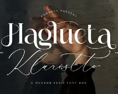 Haglueta Klaristto Duo font