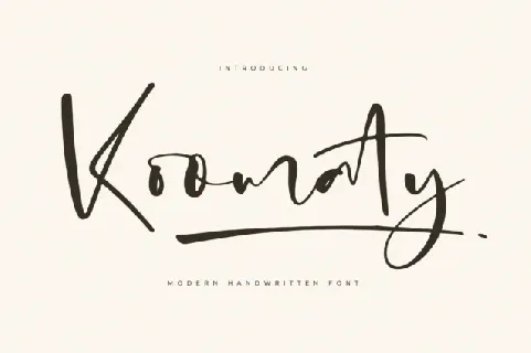 Koomaty font