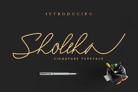 Sholeha Signature font