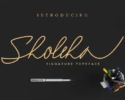 Sholeha Signature font