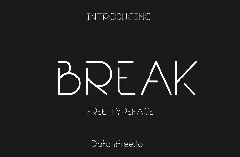 Break Family font