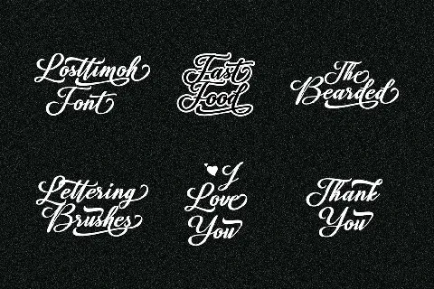 Losttimoh font