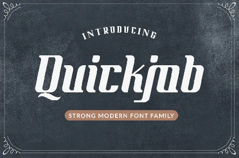 Quickjob Demo font