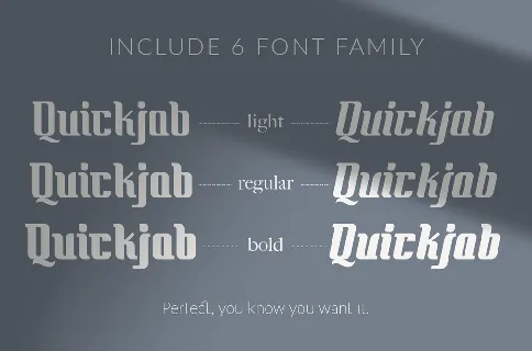 Quickjob Demo font