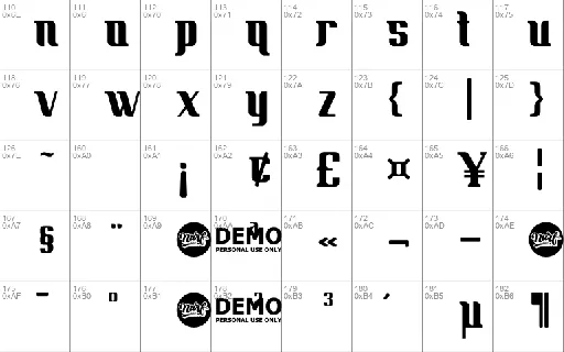 Quickjob Demo font