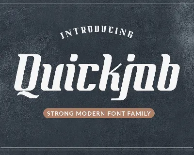 Quickjob Demo font