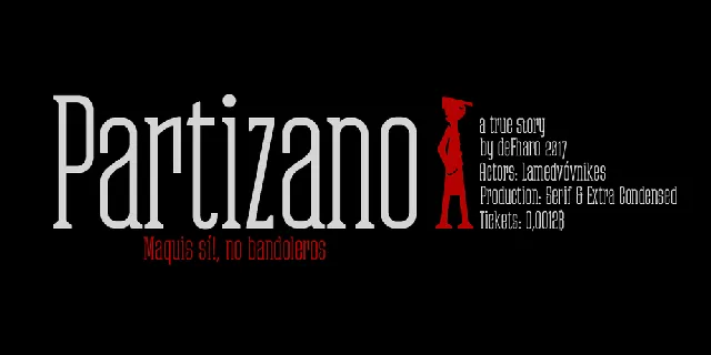 Partizano font