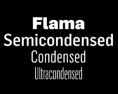 Flama Family font