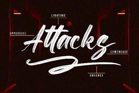 Attacks Brush font
