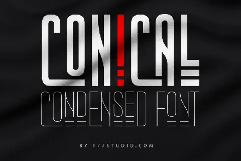 Conical Condensed font