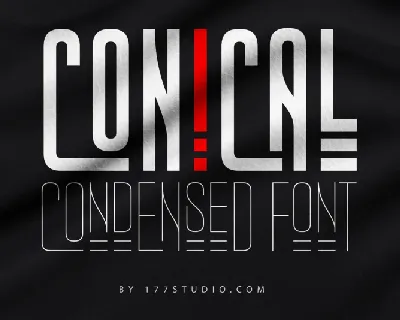 Conical Condensed font