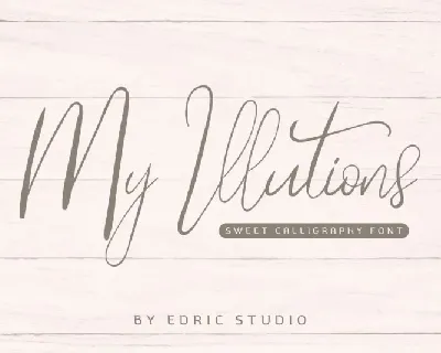 My Illutions Calligraphy font