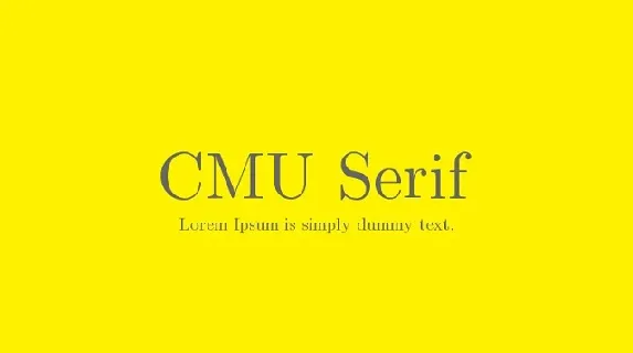 CMU Serif Roman Family font