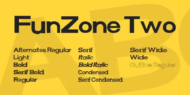 FunZone Two font family