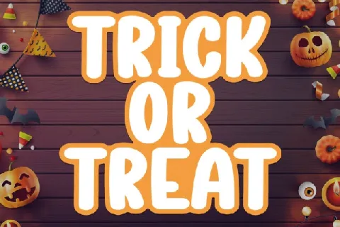 Trick Or Treat Display font