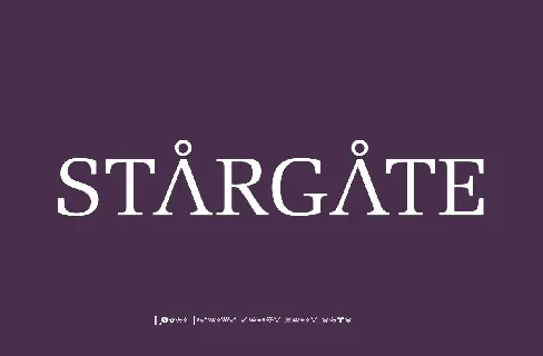 STARGATE FONT font