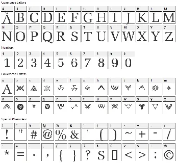 STARGATE FONT font