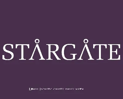 STARGATE FONT font