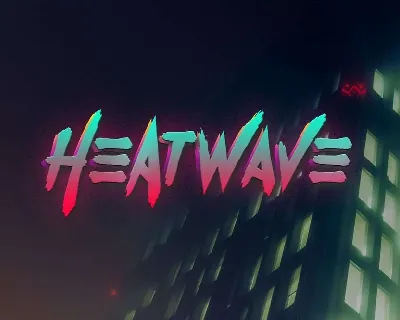 Heatwave Brush font