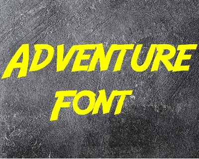 Adventure font