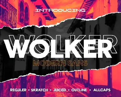 Wolker font