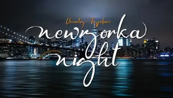 Newyorka Night Script font