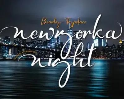 Newyorka Night Script font