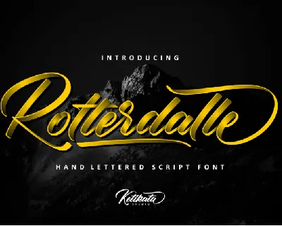 Rotterdalle Script font