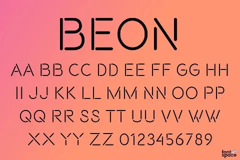 BEON Display font