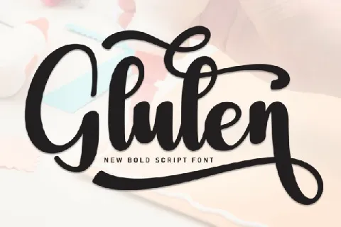 Gluten Script font