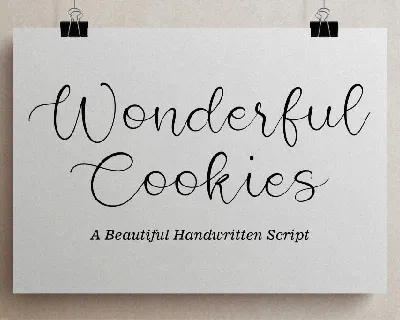 Wonderful Cookies font