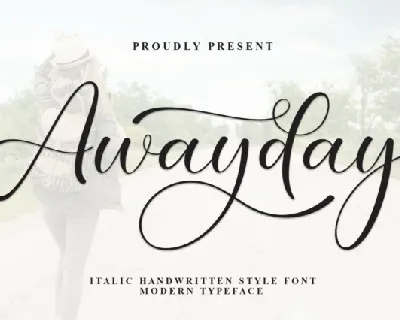 Awayday Script font