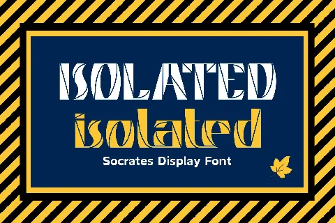 Socrates Display Demo font