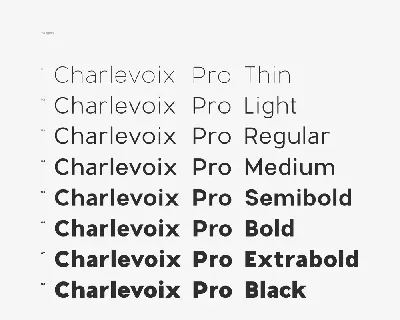 Charlevoix Pro Family font