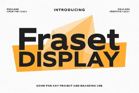 Fraset Display font