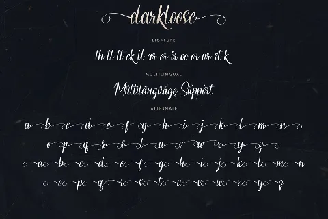 Darkloose Demo font