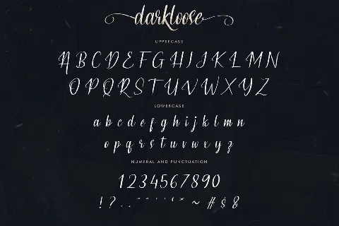 Darkloose Demo font