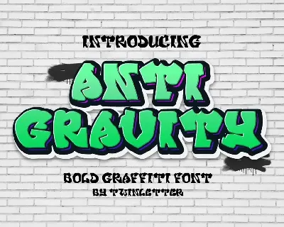 ANTI GRAVITY font