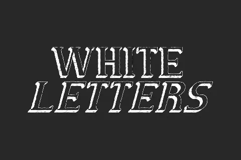 White Letters Demo font