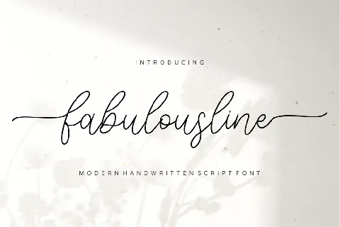 Fabulousline font