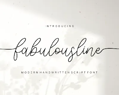Fabulousline font