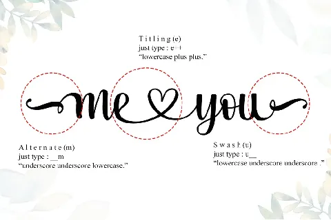 Me Love You - Personal Use font