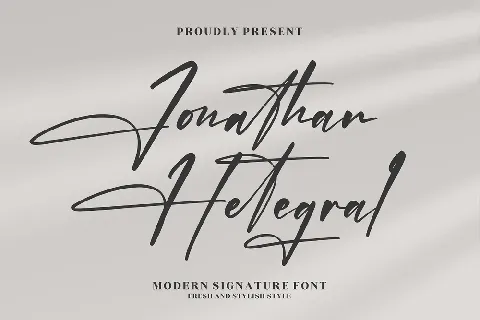 Jonathan Hetegral font