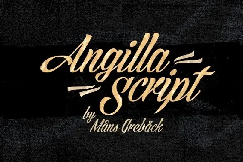 Angilla Script font